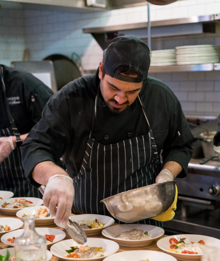 chef preparing meals