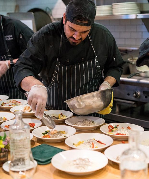 chef preparing meals